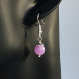 Genuine Light Lavender Amethyst Simple Drop Earrings - Quality Natural Gemstone Drop Earrings