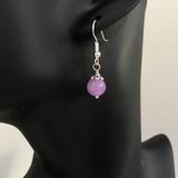 Genuine Light Lavender Amethyst Simple Drop Earrings - Quality Natural Gemstone Drop Earrings