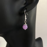 Genuine Light Lavender Amethyst Simple Drop Earrings - Quality Natural Gemstone Drop Earrings