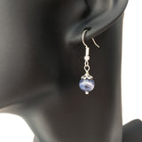 Genuine Natural Sodalite Simple Drop Earrings - Quality Gemstone Drop Earrings