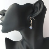 Genuine Natural Sodalite Simple Drop Earrings - Quality Gemstone Drop Earrings