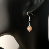 Genuine Natural Sunstone Simple Drop Earrings - Quality Gemstone Drop Earrings