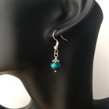 Genuine Blue Tigereye Simple Drop Earrings - Quality Gemstone Drop Earrings