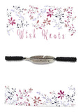 Feather Bracelet - Macrame Bracelet. Adjustable - Choice of Colours