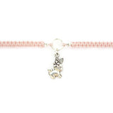 Rabbit Bracelet - Bunny Macrame Charm Bracelet. Friendship Bracelet. Stacking Bracelet. Choice of Colours.