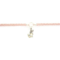Rabbit Bracelet - Bunny Macrame Charm Bracelet. Friendship Bracelet. Stacking Bracelet. Choice of Colours.