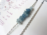 Aquamarine Bracelet - Gemstone Wrap Bracelet. Layering wrap Bracelet. Birthstone for March