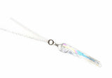 Sterling Silver Angel Aura Crystal Necklace - Natural Healing Quartz Necklace. Angel Aura Crystal. Choice of length