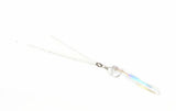 Sterling Silver Angel Aura Crystal Necklace - Natural Healing Quartz Necklace. Angel Aura Crystal. Choice of length