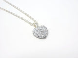 Silver Heart Necklace - Bridesmaid Necklace. Be My Bridesmaid.