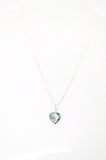 Genuine Abalone Heart Necklace. Paua Shell Pendant - Choose Length