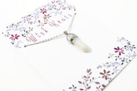Opalite Gemstone Point Necklace - Choose Length