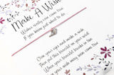 Wish Bracelet - Tiny Little Bird Charm Bracelet. Bird of Happiness Good Luck Gift - Choice of Colours