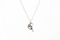 Moon Fairy Pendant. Silver Fairy Necklace. Birthday Gift Jewellery - Choose Length.