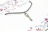 Fertility Goddess Necklace. Goddess Pendant. Adjustable Black Cotton Cord Necklace