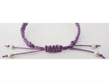 Pair of LOVE Heart Bracelets - Macrame Bracelet Set. Stacking Bracelets. Choice of Colours.