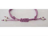 Pair of LOVE Heart Bracelets - Macrame Bracelet Set. Stacking Bracelets. Choice of Colours.